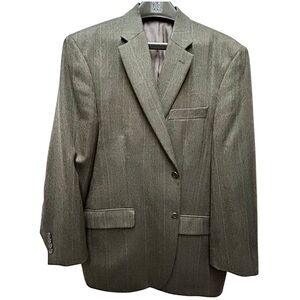 Ralph Lauren for Grady Ervin Wool Blazer Men’s Size 44R Gray Herringbone